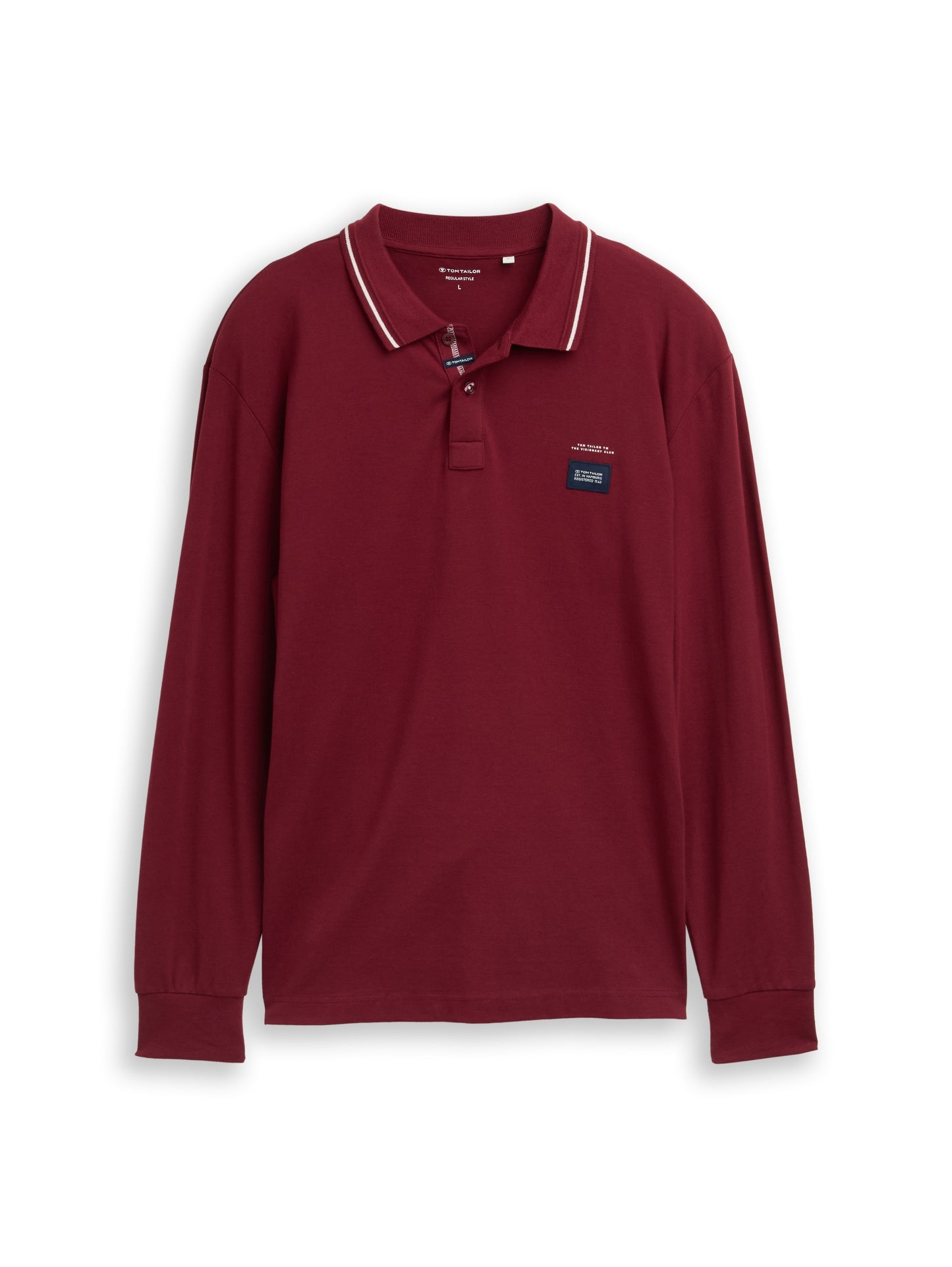 detailed longsleeve polo - 1048618