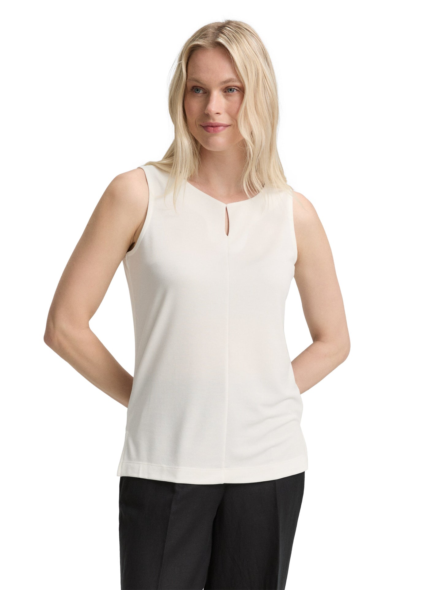 Top fabric mix crew neck - 1046432