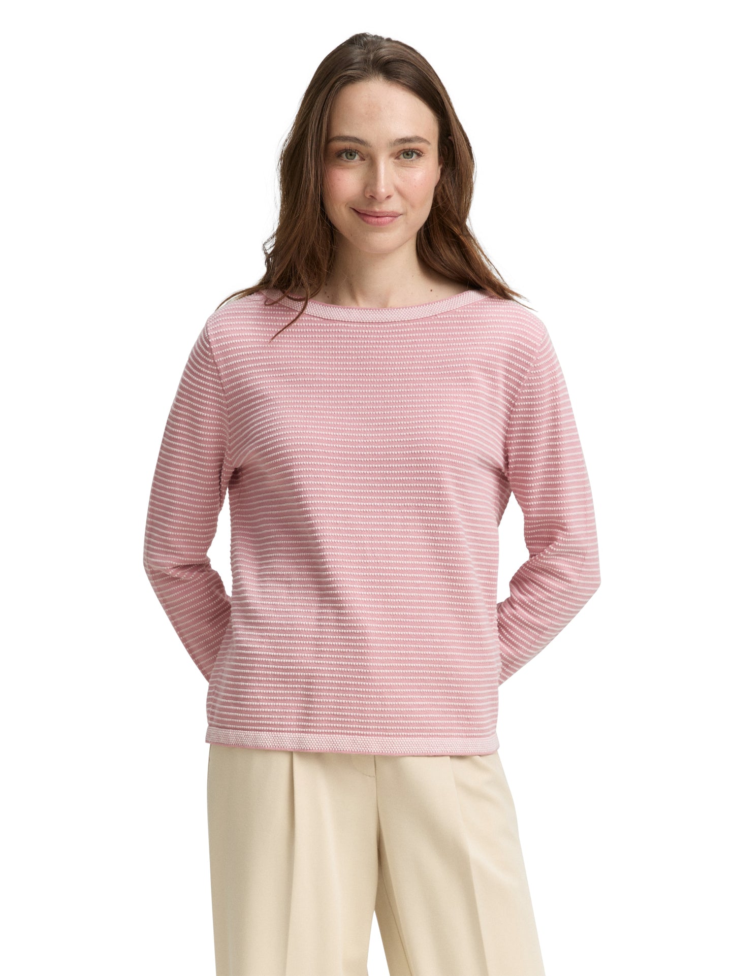 knit pullover with bubble stru - 1047681