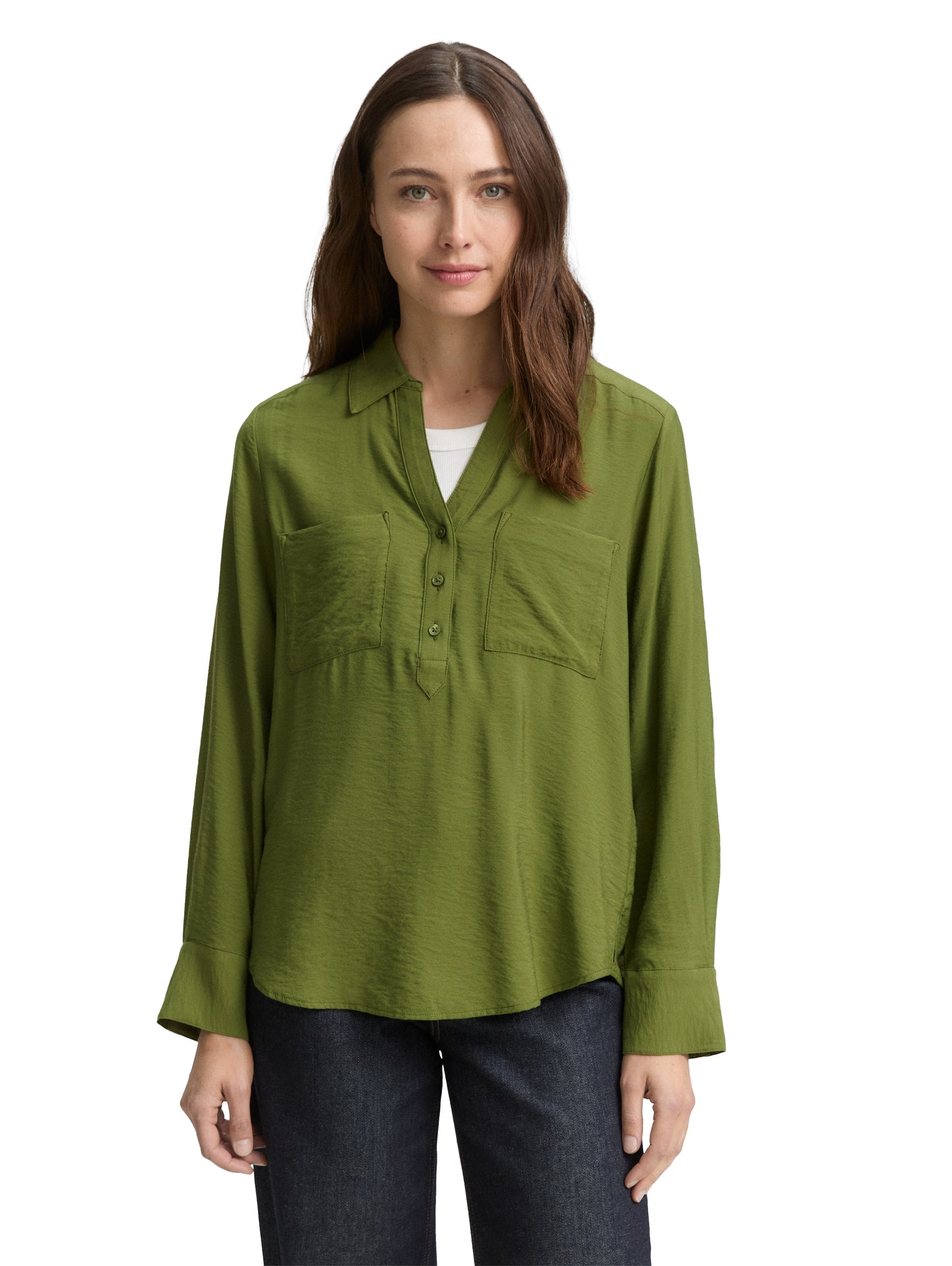 blouse structured solid - 1047585
