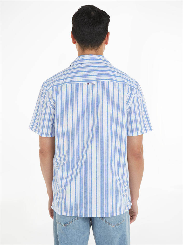 TJM STRIPE LINEN SS SHIRT EXT - DM0DM18961