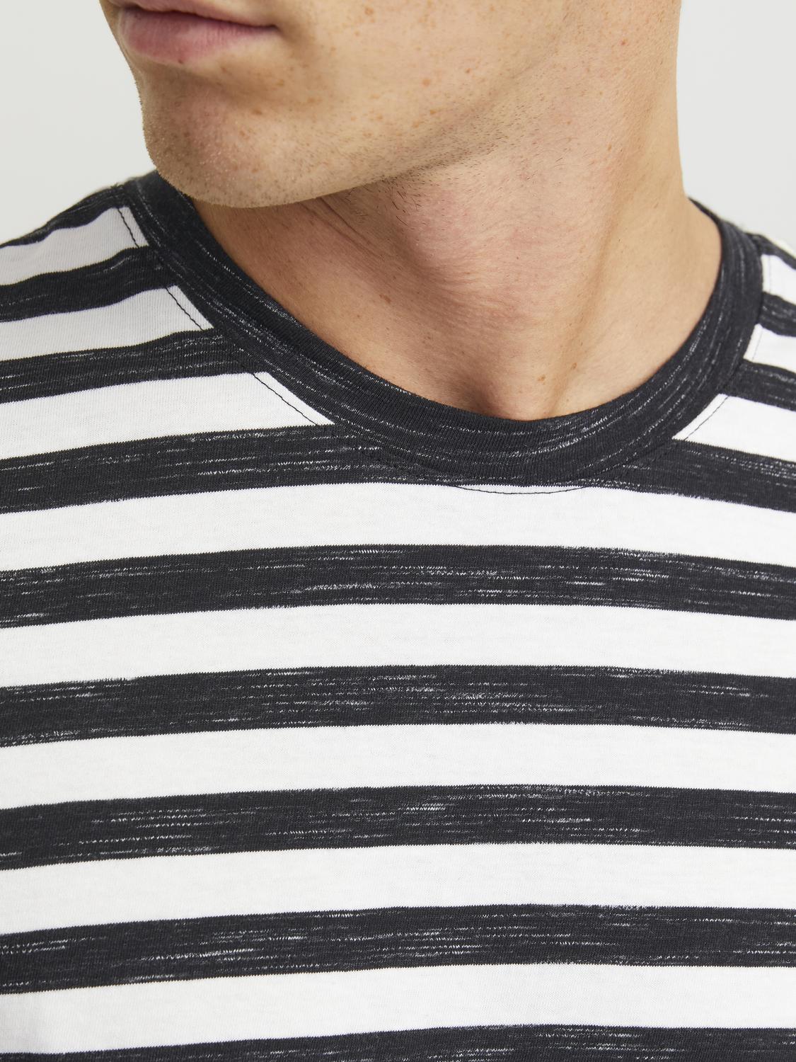 JORTAMPA STRIPE TEE SS CREW NECK - 12252176