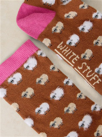 FLUFFY MINI SHEEP ANKLE SOCK - 446795
