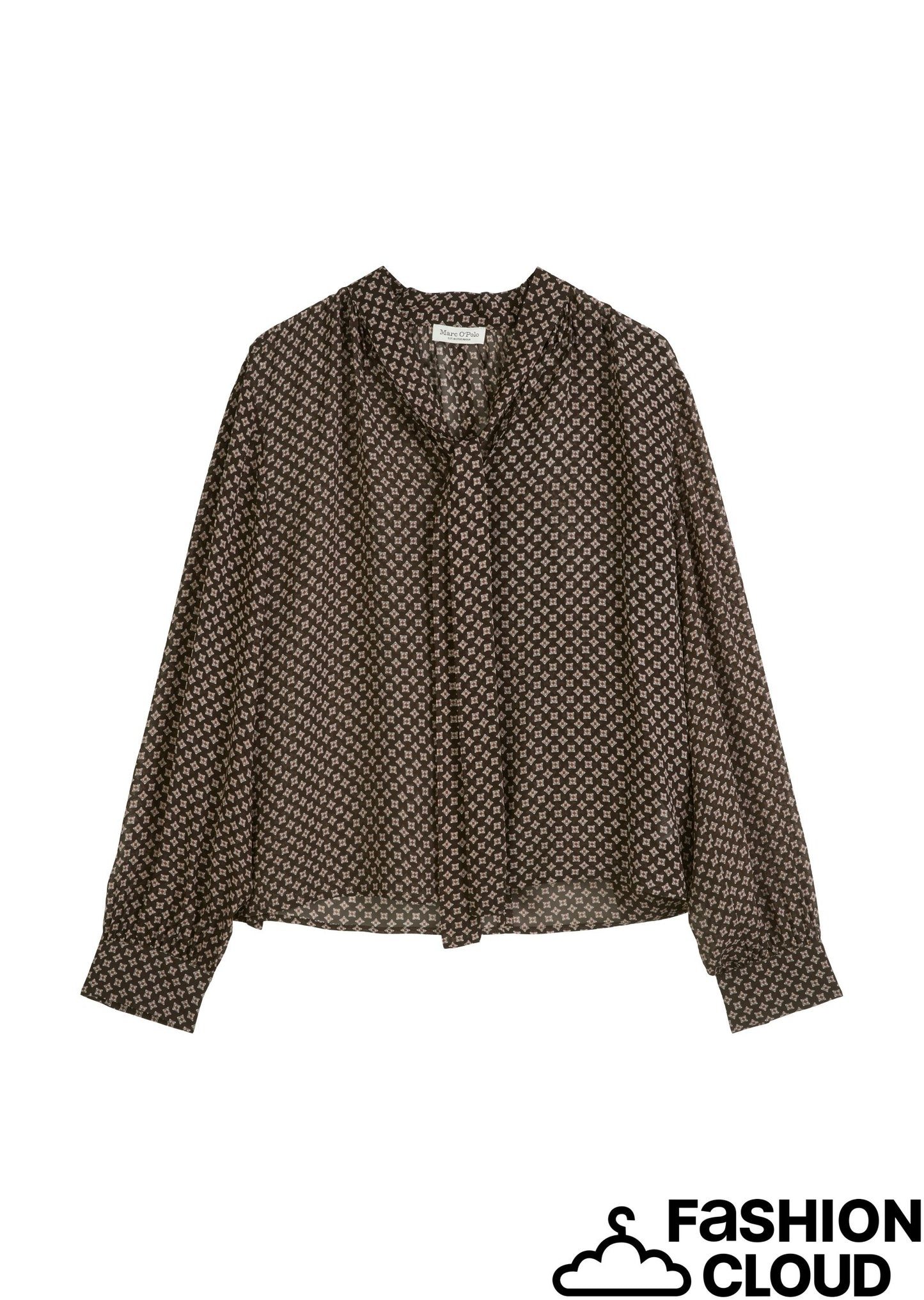 Blouse, feminine shape, gatherings, - 508115242153