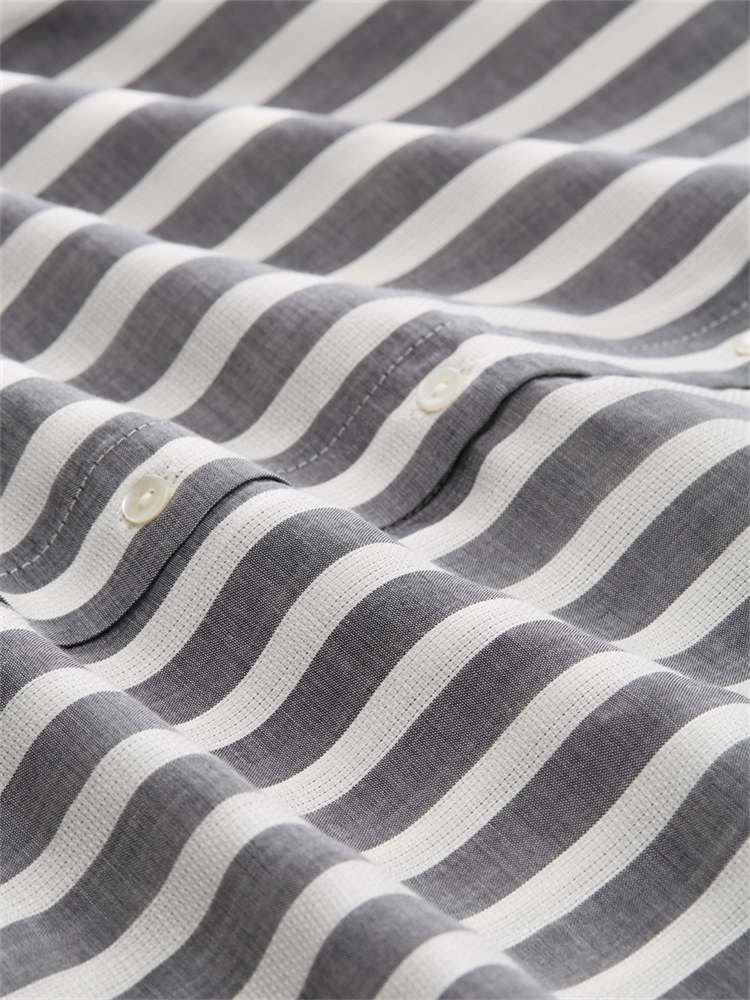 striped blouse shortsleeves - 1047057