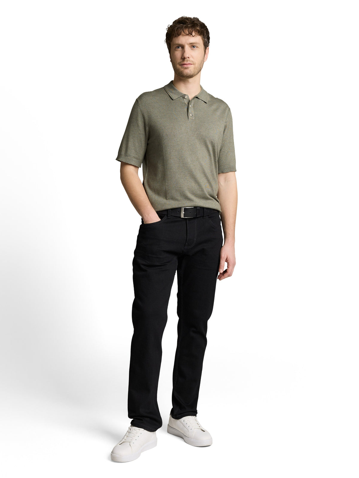 soft knit short sleeve polo - 1051957