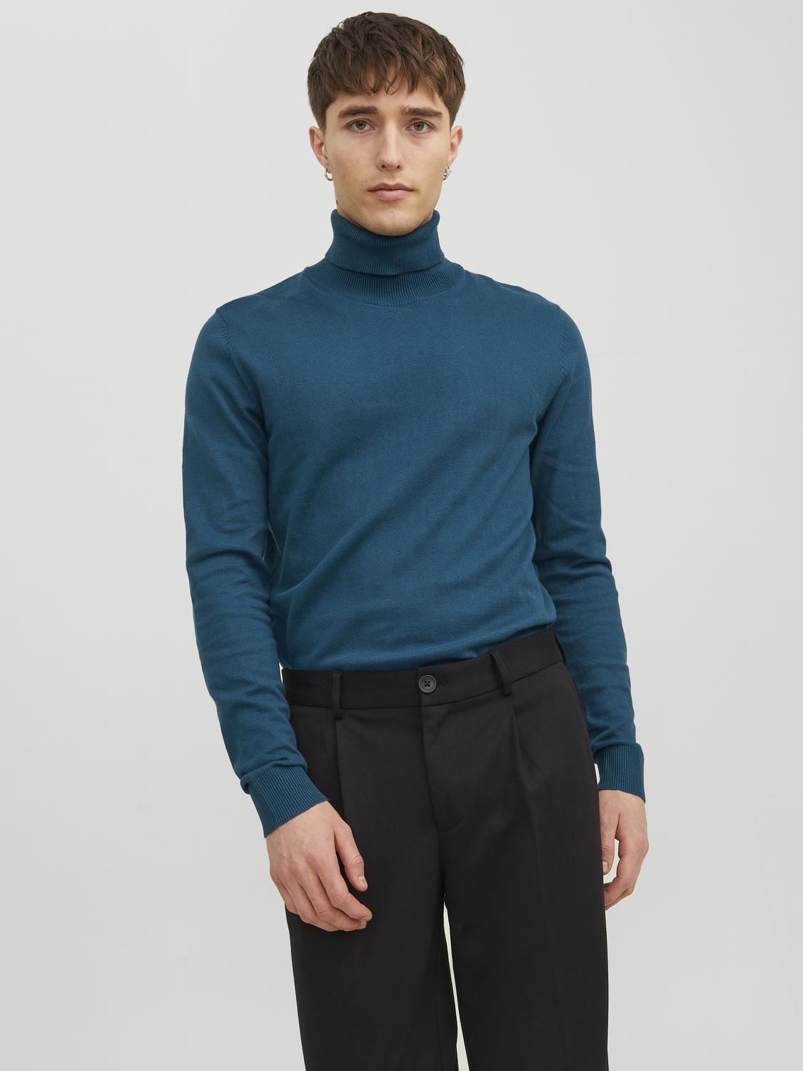 JJEEMIL KNIT ROLL NECK NOOS - 12157417