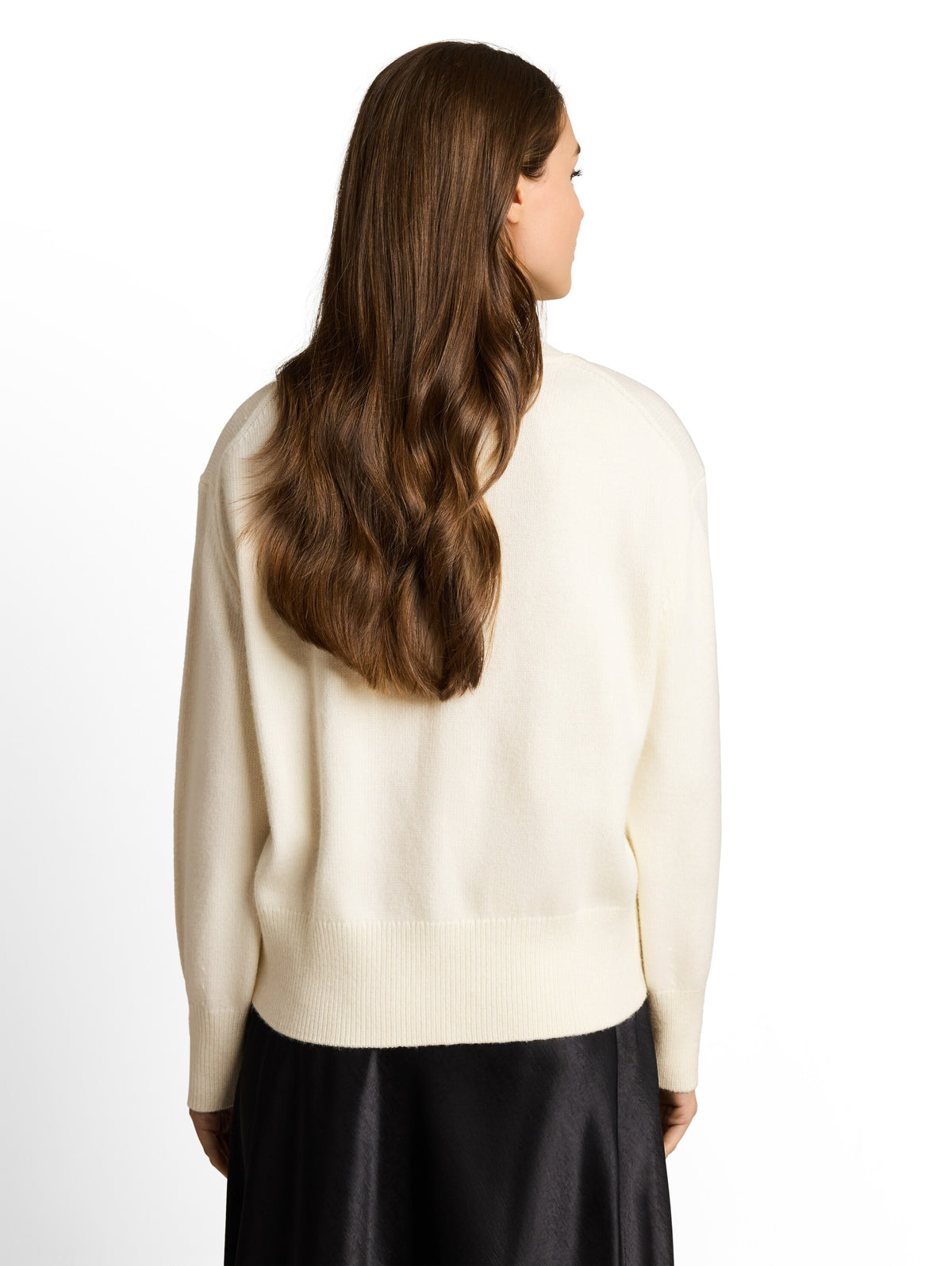 knit cosy embroidered mock-nec - 1052786