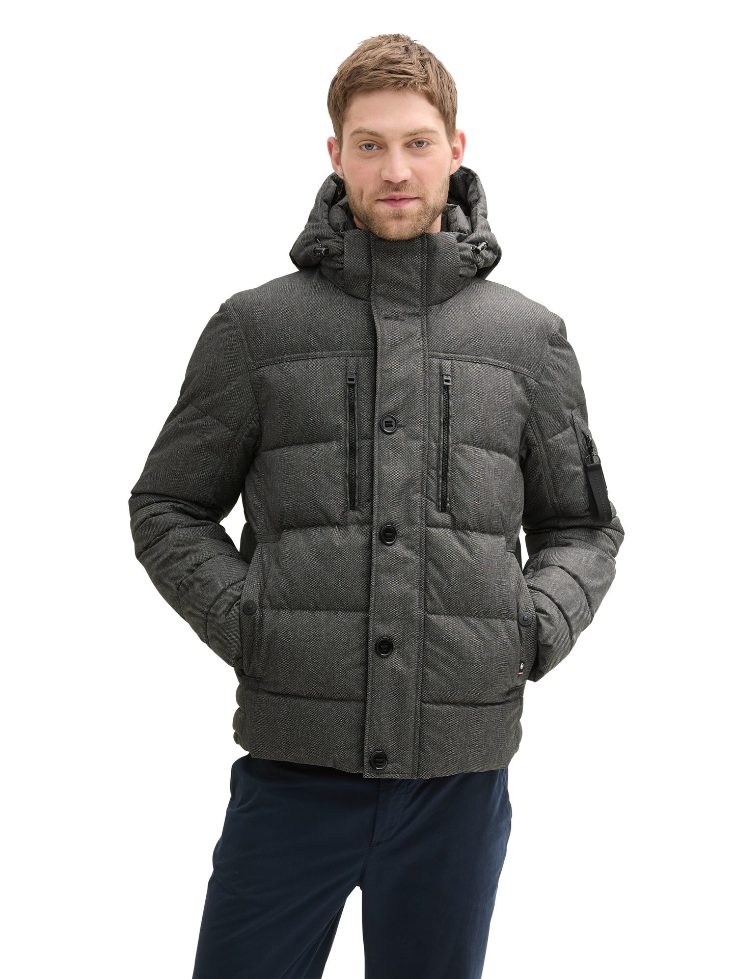 puffer jacket with hood - 1043707