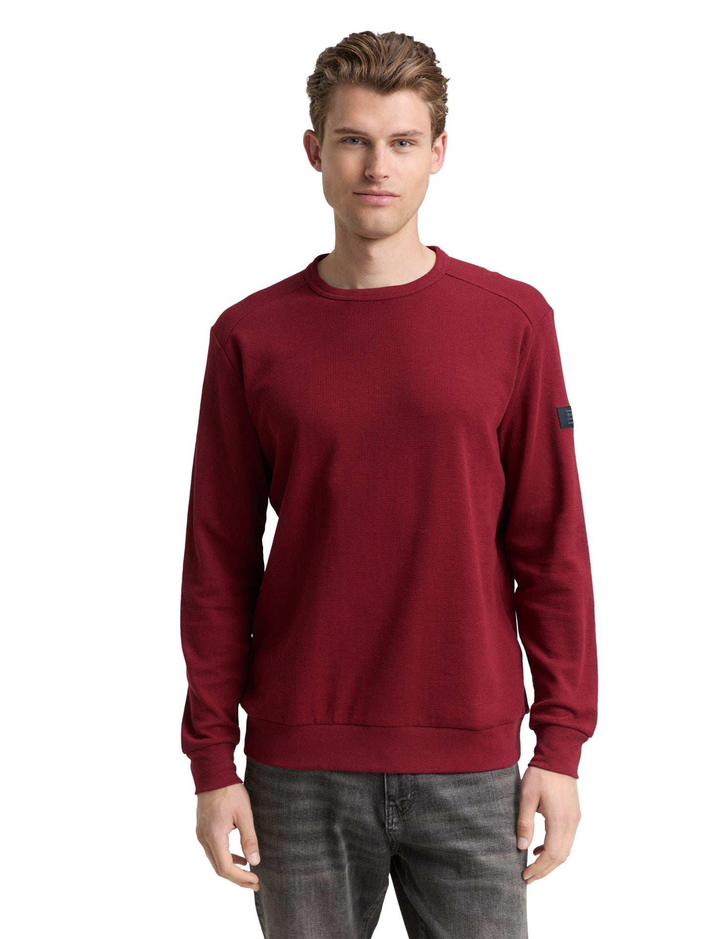 structured longsleeve t-shirt - 1048612