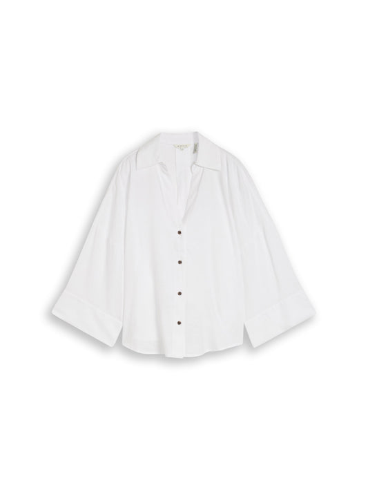blouse loose fit with linen - 1049825