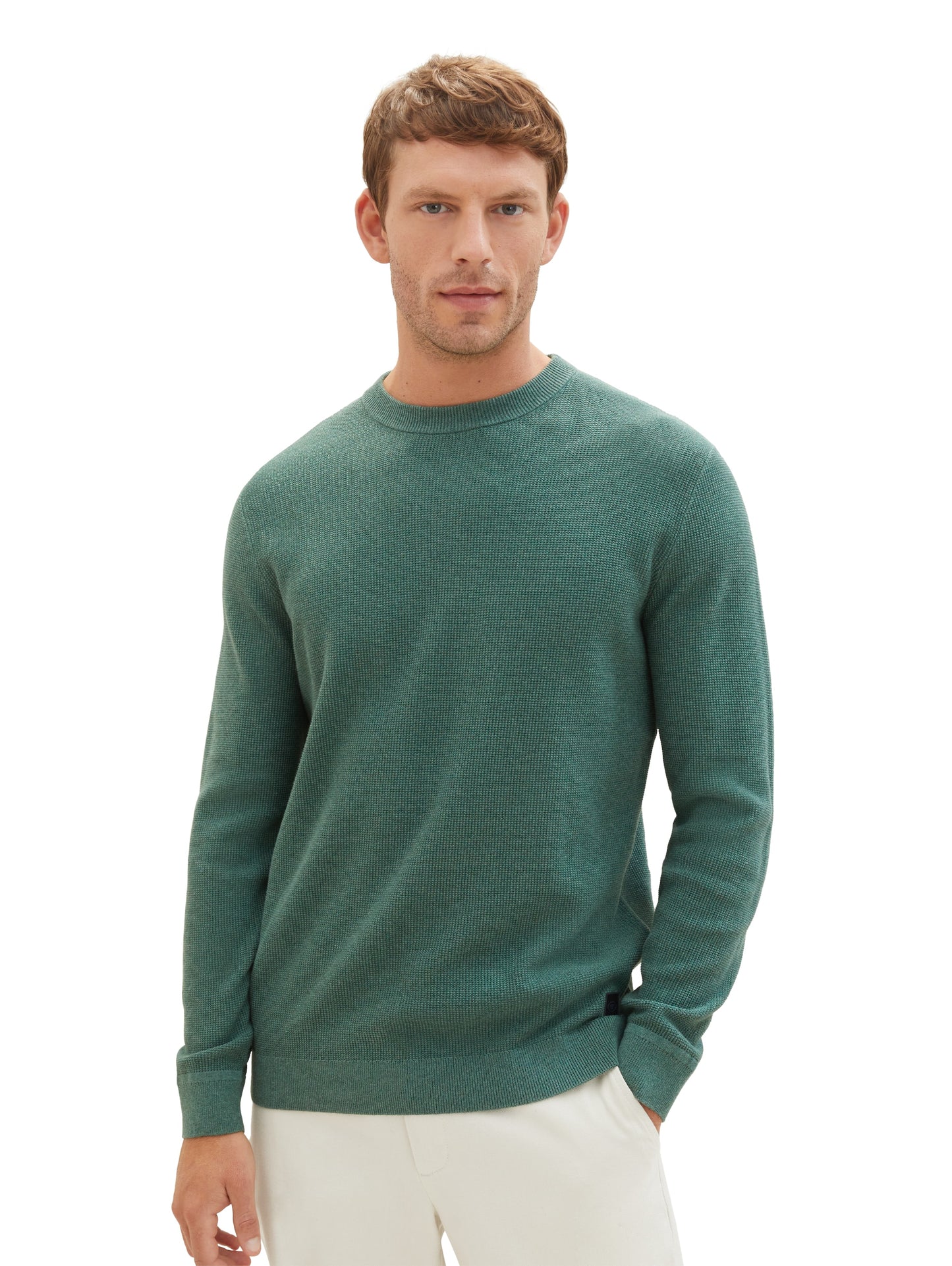 structured crewneck knit - 1038612