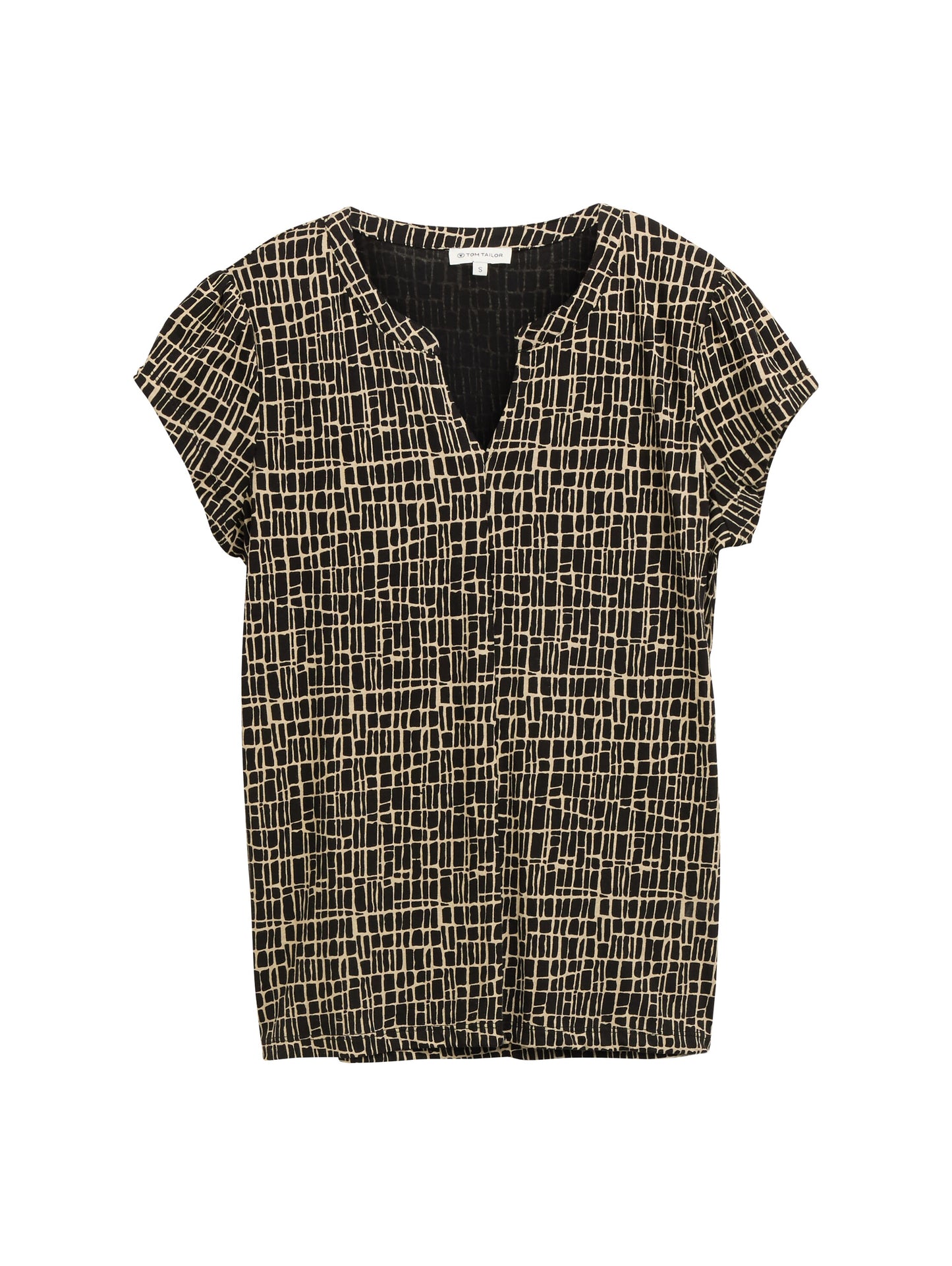 T-shirt henley alloverprinted - 1046458