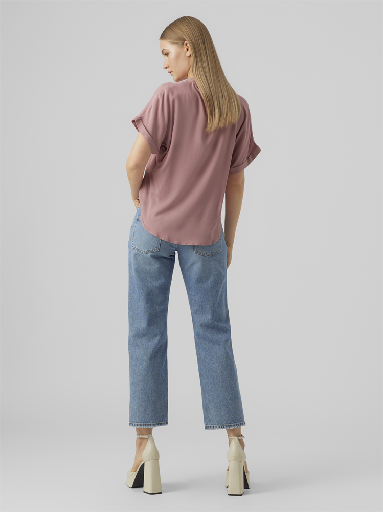 VMBEAUTY SS TOP WVN NOOS - 10279697