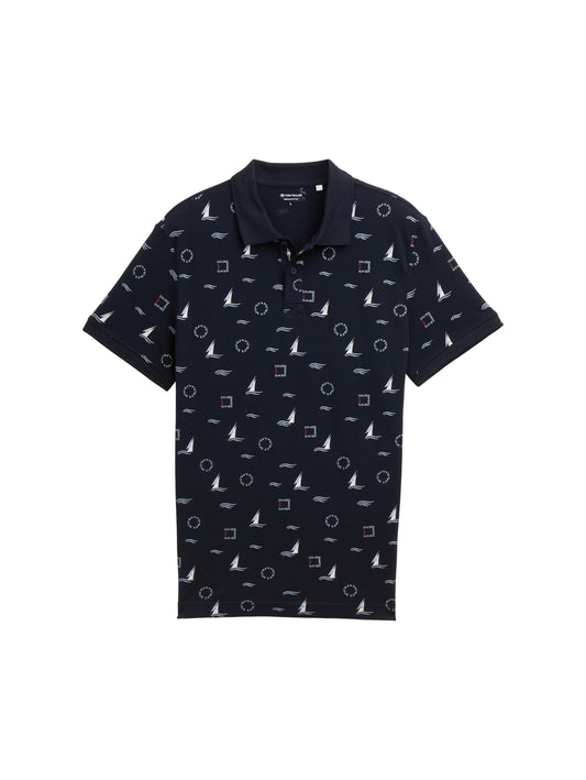 allover printed polo - 1046808