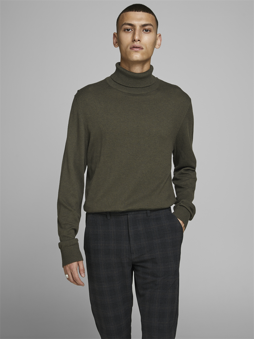 JJEEMIL KNIT ROLL NECK NOOS - 12157417