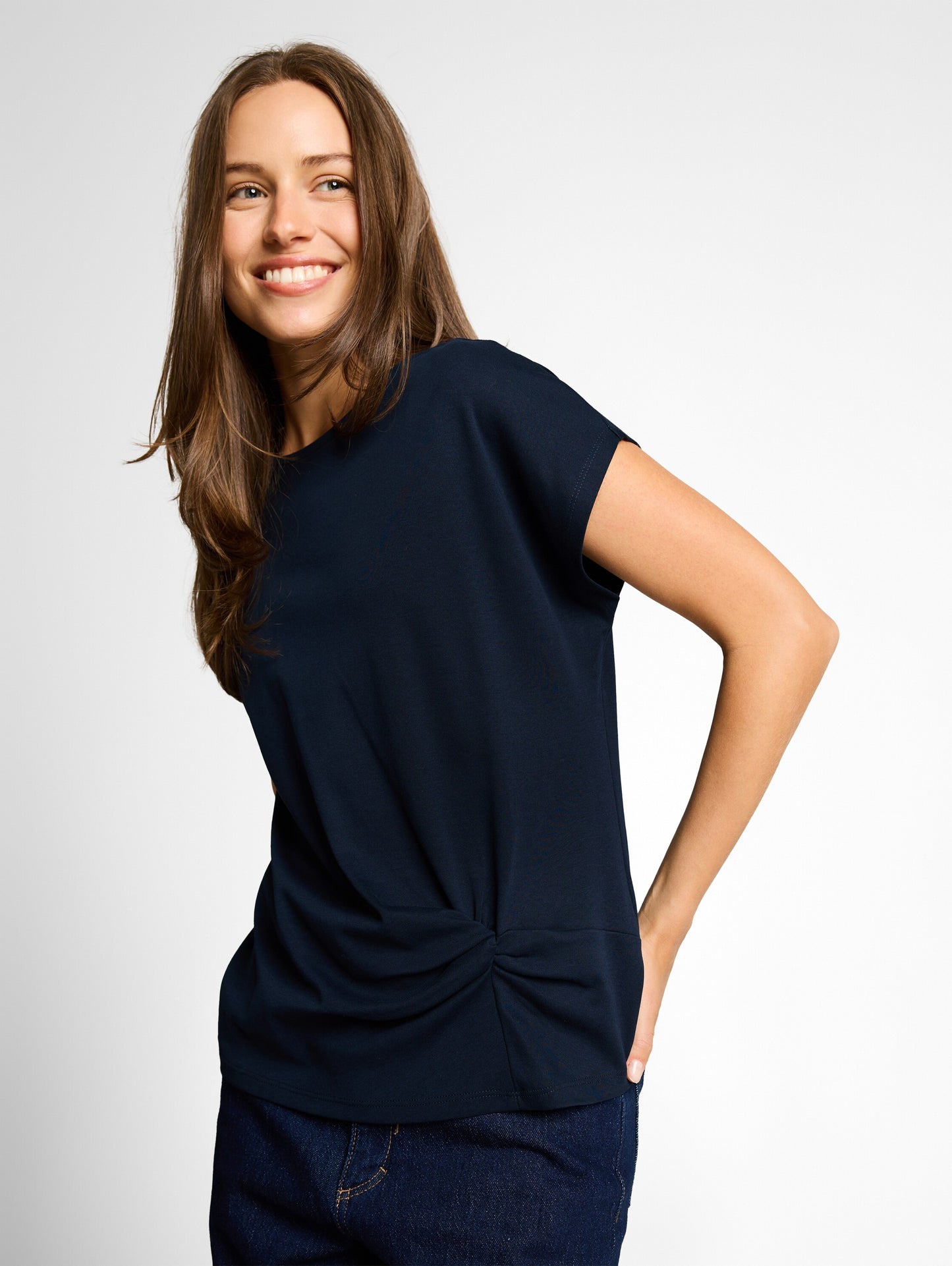 T-shirt modern knot crew neck - 1050851