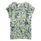 blouse printed shortsleeve - 1045238