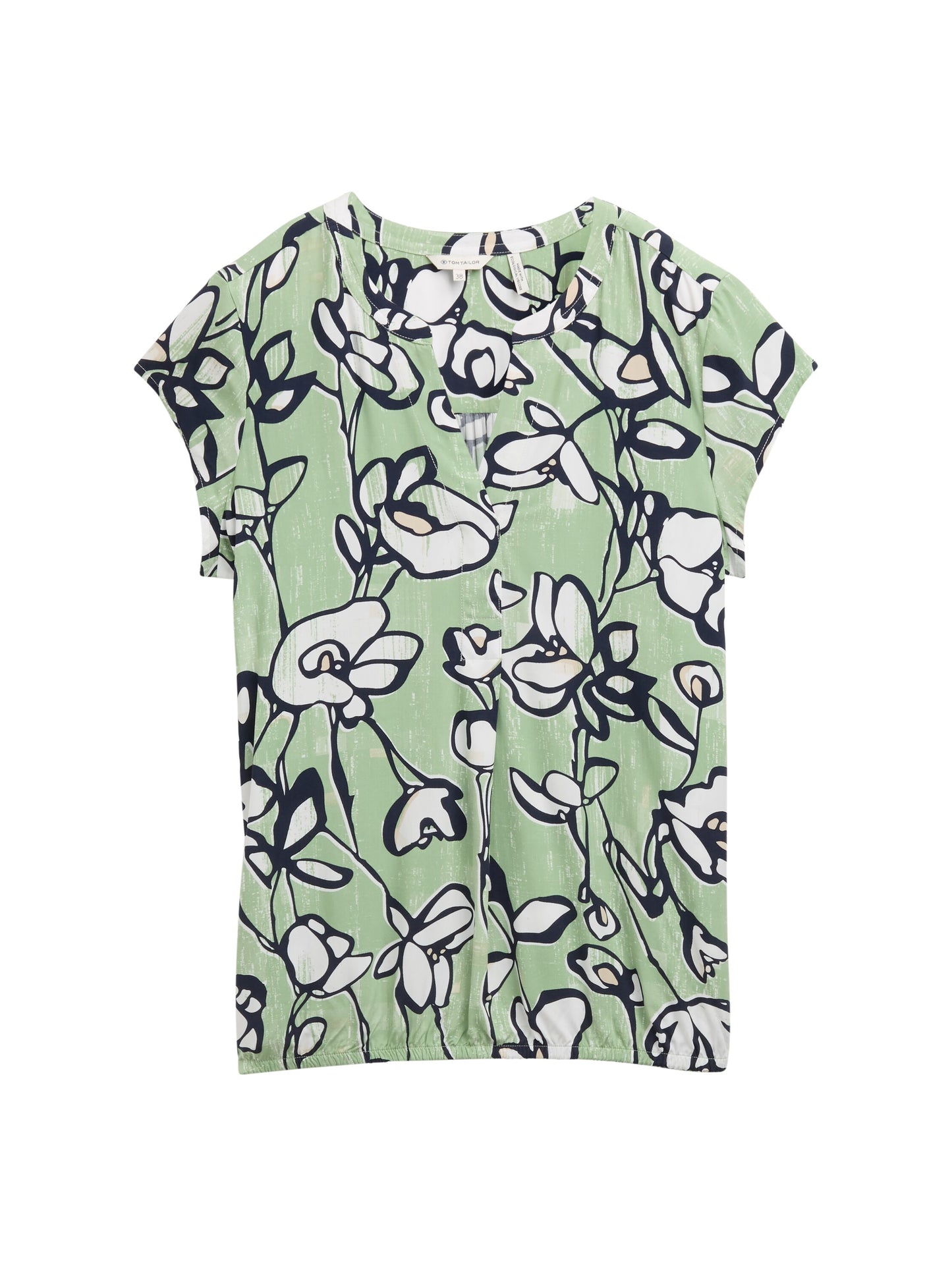 blouse printed shortsleeve - 1045238