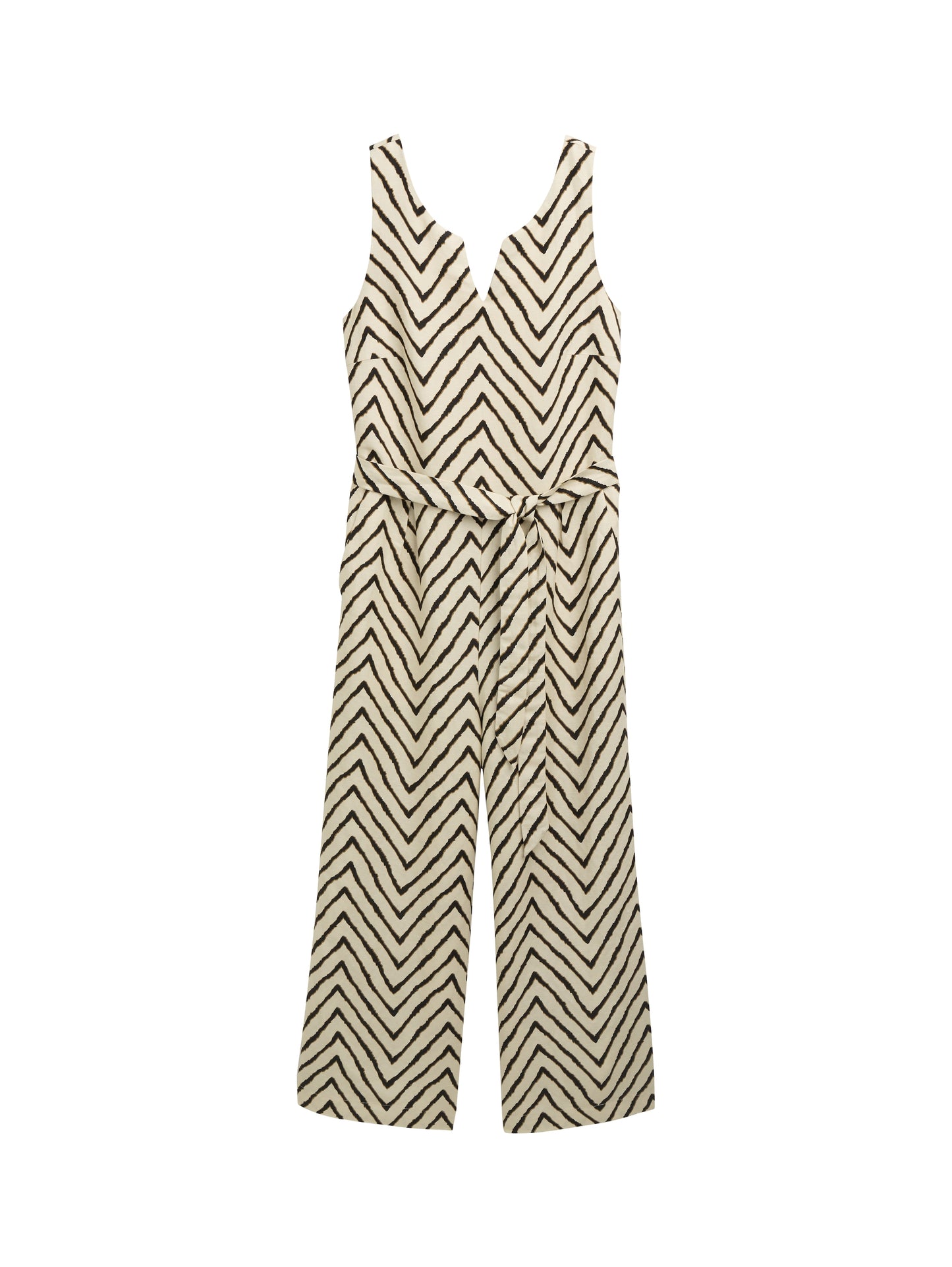 overall linen with slit detail - 1046422