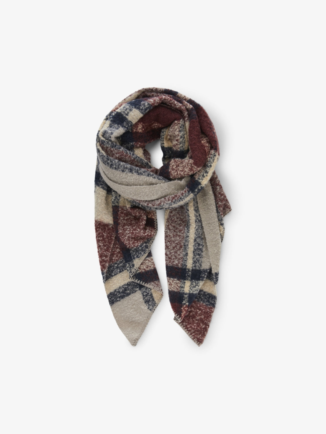 PCPYRON CHECKED LONG SCARF NOOS BC - 17092029