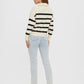 VMSABA STRIPE LS HIGHNECK BLOUSE GA - 10269246