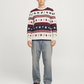 JJXMAS SNOWBALL KNIT CREW NECK - 12248145