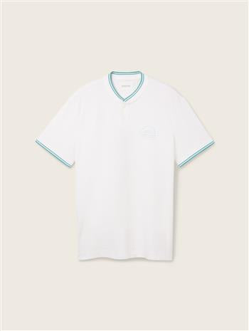 detailed stand-up polo - 1041834