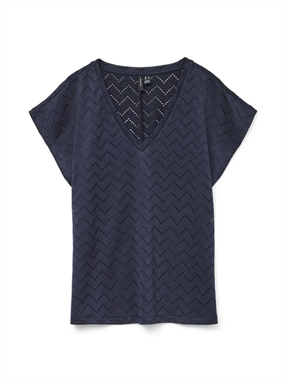 VMTHAS SS V-NECK TOP JRS GA VO - 10328120