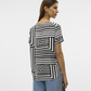 VMEASY JOY S/S TOP WVN GA - 10297345