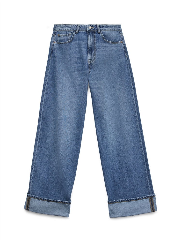 VMRAE HR WIDE FOLD UP JEANS VI3519 - 10334575