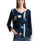 T-shirt fabric mix front print - 1047746