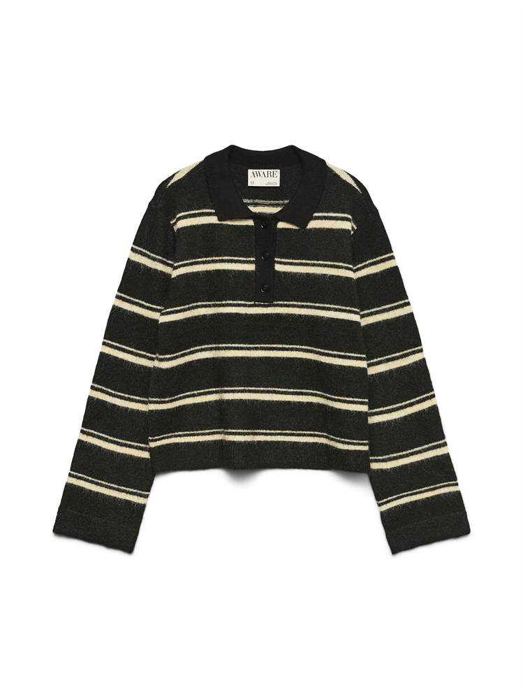 AWTACEY LS POLO KNIT - 10334366