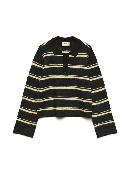 AWTACEY LS POLO KNIT - 10334366