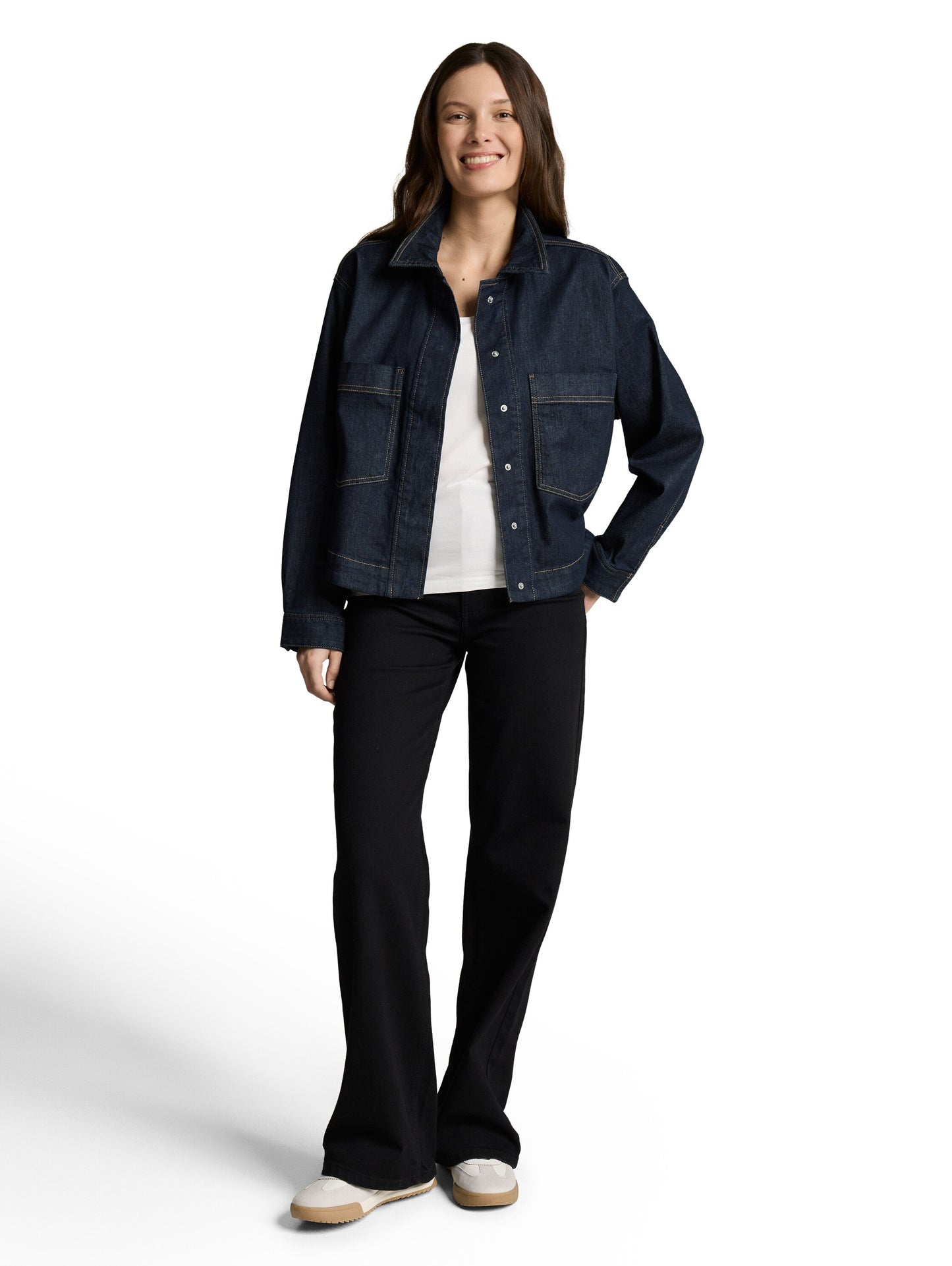 blazer jacket denim look - 1047594