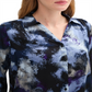 feminine shiny printed blouse - 1043861