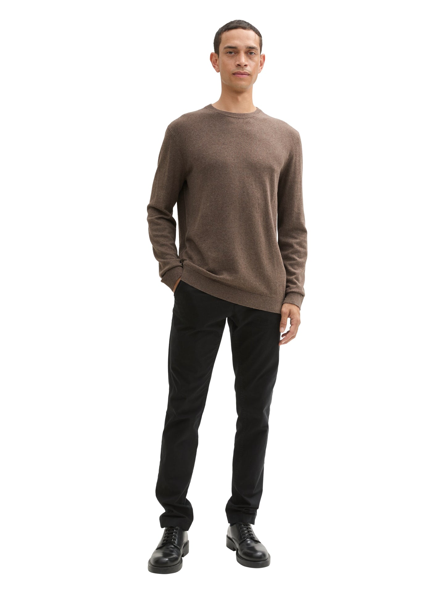 cotton cashmere crewneck knit - 1043266