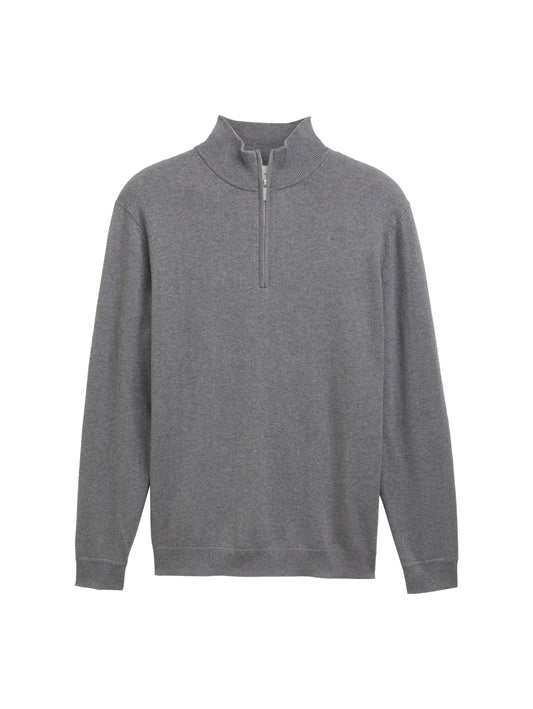 cotton cashmere knitted troyer - 1048018