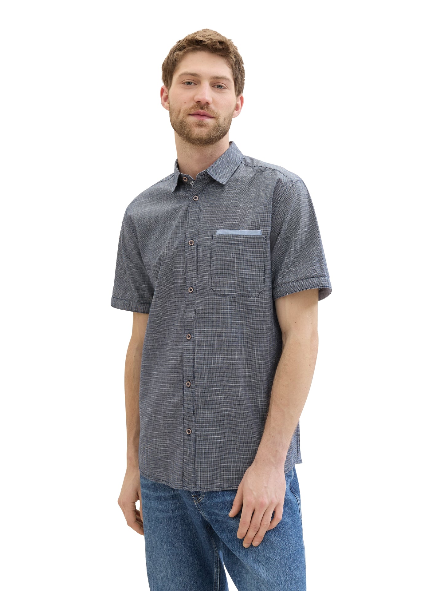 structured slubyarn shirt - 1041362