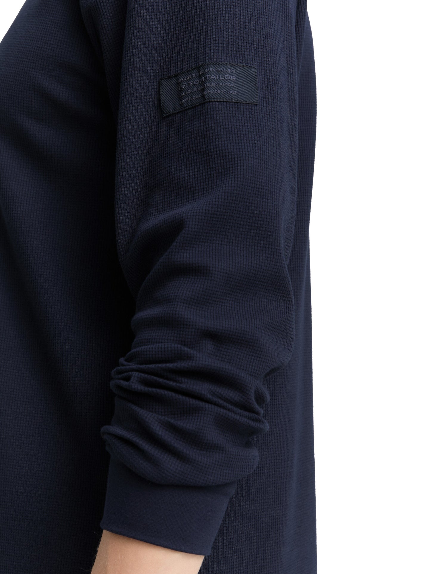 structured longsleeve t-shirt - 1048612