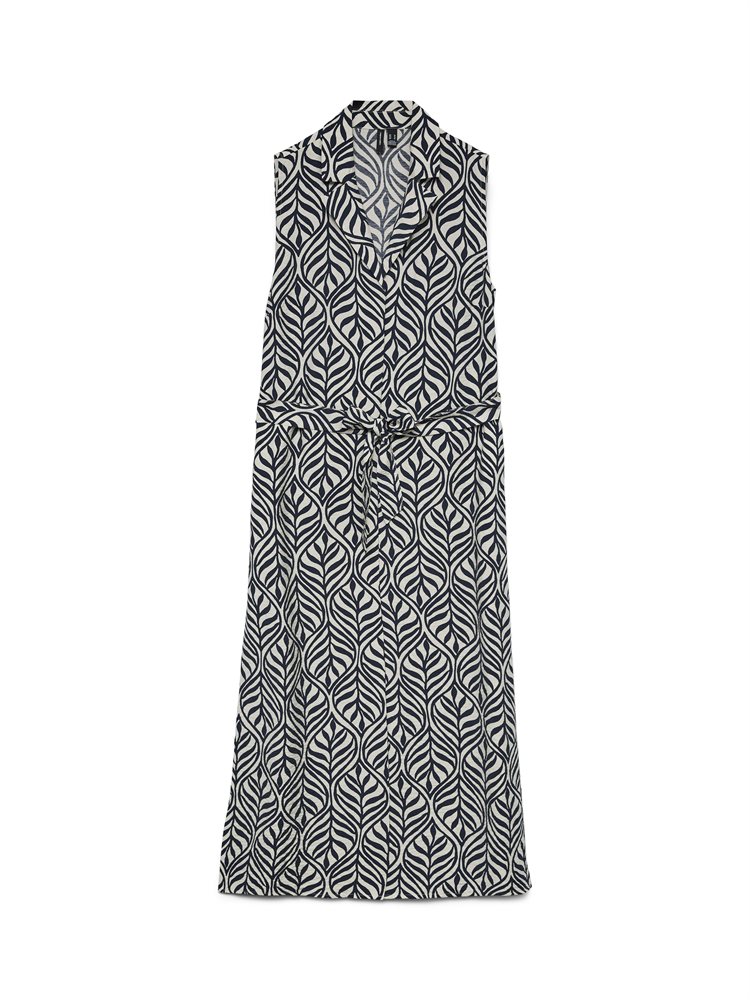 VMJOSIE SL V-NECK 7/8 DRESS WVN GA - 10341594