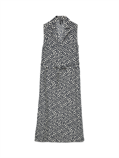 VMJOSIE SL V-NECK 7/8 DRESS WVN GA - 10341594