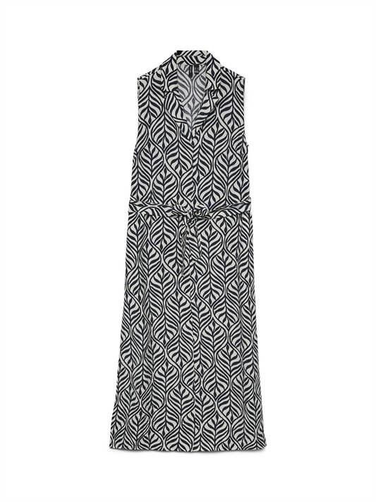 VMJOSIE SL V-NECK 7/8 DRESS WVN GA - 10341594