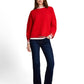 Sweatshirt boxy shape nylon de - 1052912