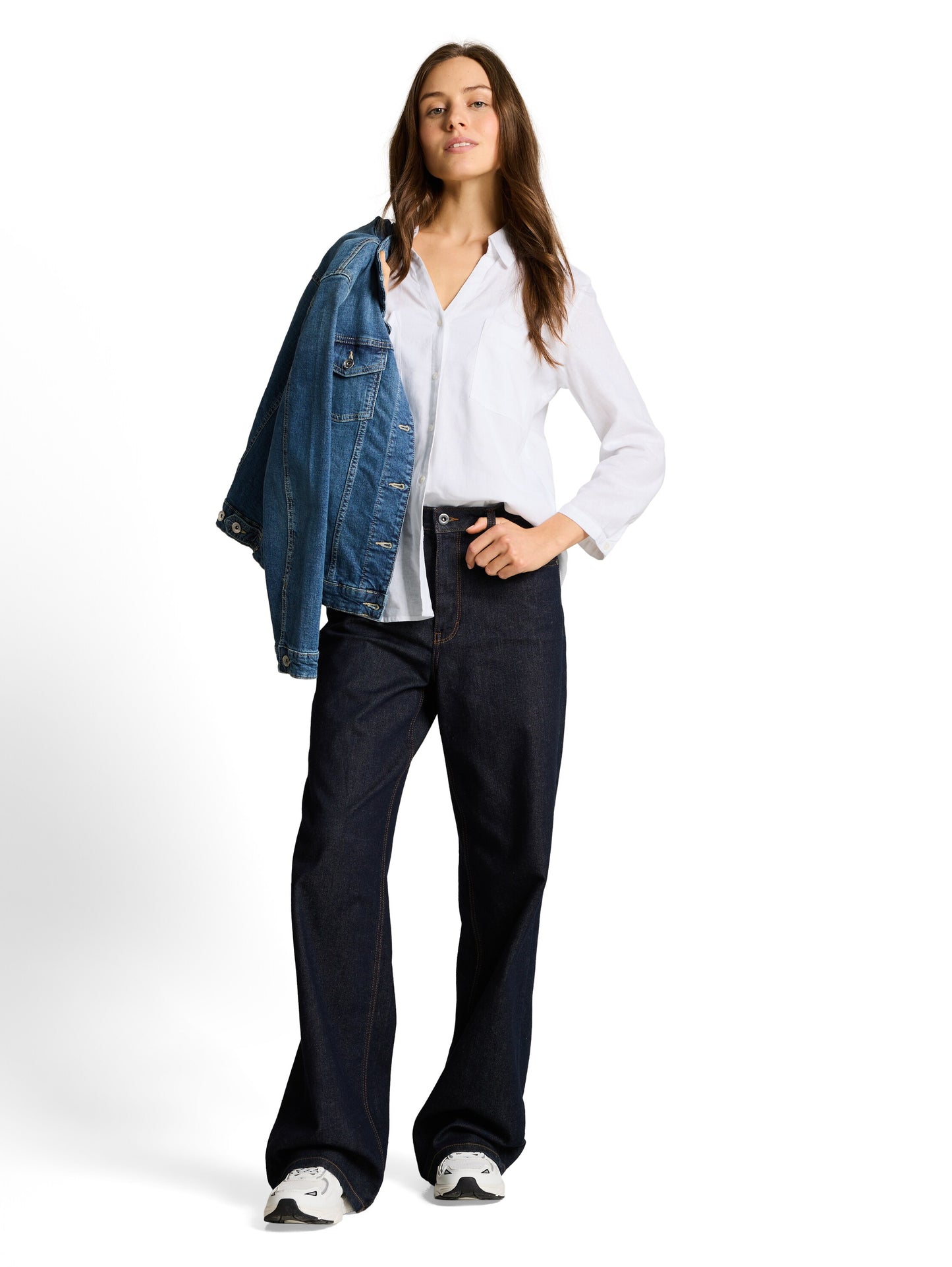 blouse shirt with linen - 1049823