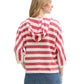 knit striped hoody - 1046023