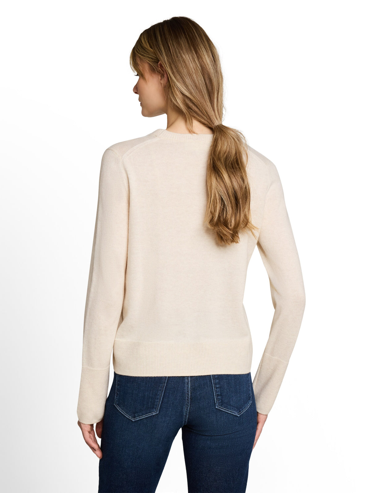 knit cashmere blend crewneck s - 1053393
