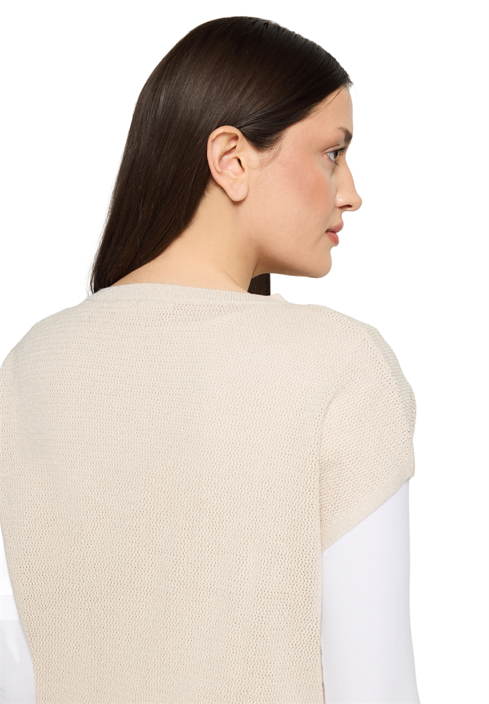 Strickpullover Kurz ohne Arm - 50113331