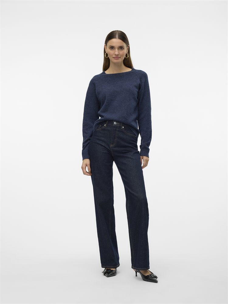 VMDOFFY LS O-NECK BLOUSE GA NOOS - 10201022