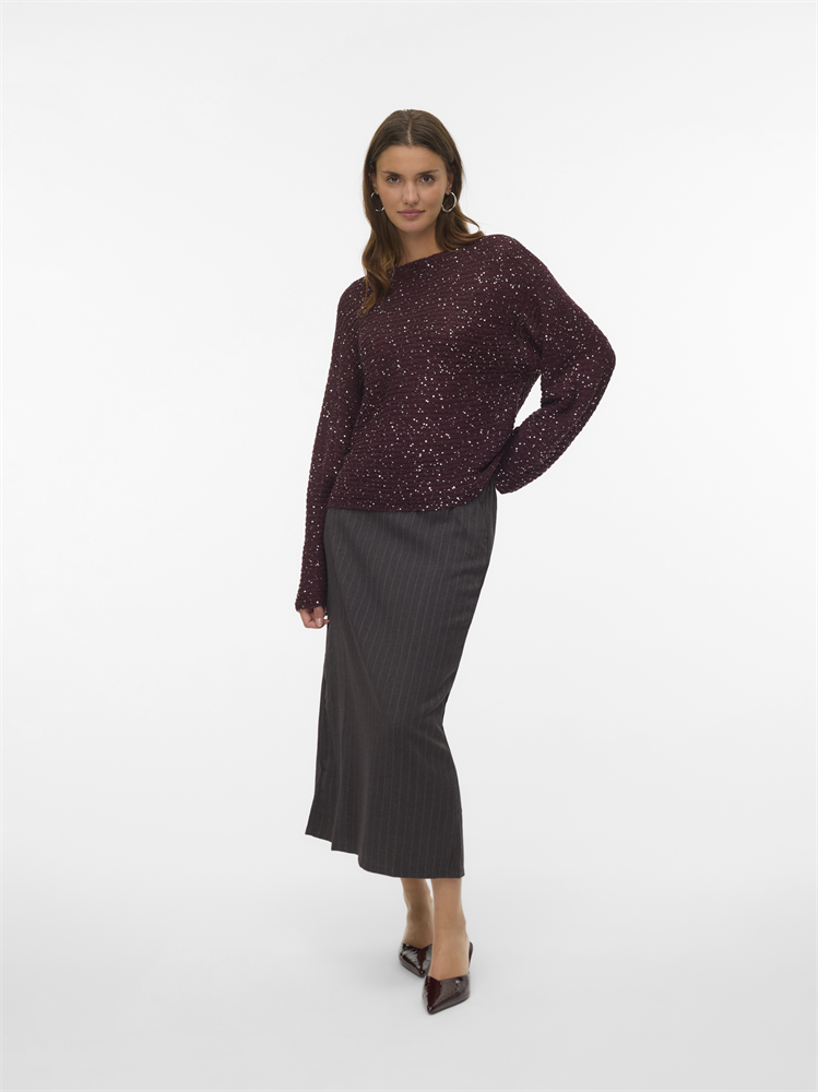 VMLEILANI STITCH LS BOATNECK PULLOV - 10336582